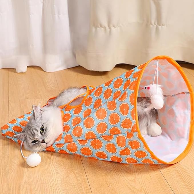 Luna Cat Tunnel Toy with Interactive Toys and Colorful Design for Cats 0
