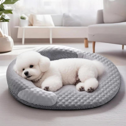 Luna Cooling Dog Bed with Ice Bean Fabric – Breathable Pet Bed for Summer Comfort 0