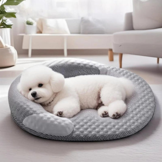 Luna Cooling Dog Bed with Ice Bean Fabric – Breathable Pet Bed for Summer Comfort 0