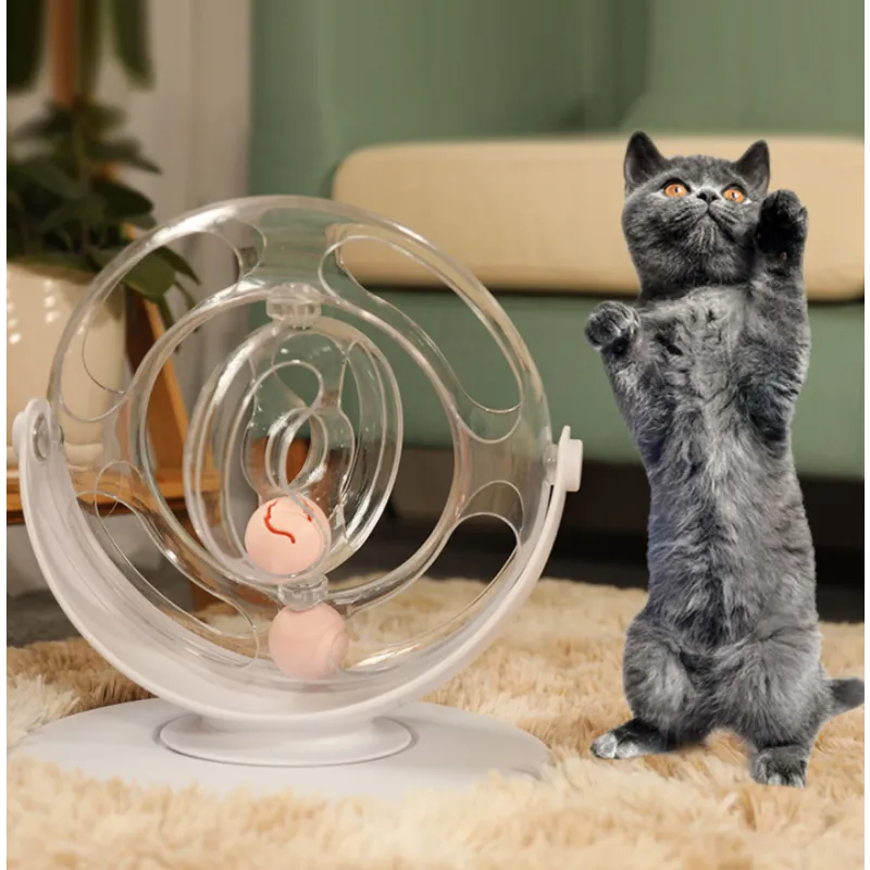 Luna Interactive Cat Toy with 360° Rotating Balls for Endless Play 0