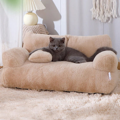 Luxury Pet Sofa Bed for Cats and Small Dogs – Soft, Washable, Non-Slip Indoor Dog Bed 2