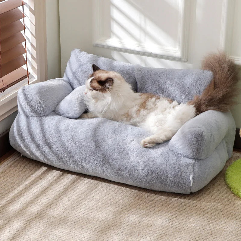 Luxury Pet Sofa Bed for Cats and Small Dogs – Soft, Washable, Non-Slip Indoor Dog Bed 8