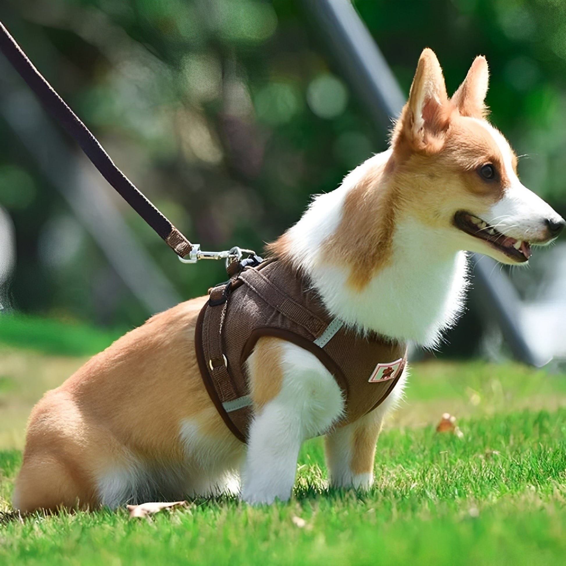 Luxury Velvet Dog Harness – Breathable Reflective Step-in Design for Stylish Comfort, Soft Fabric, Available in Multiple Sizes 2
