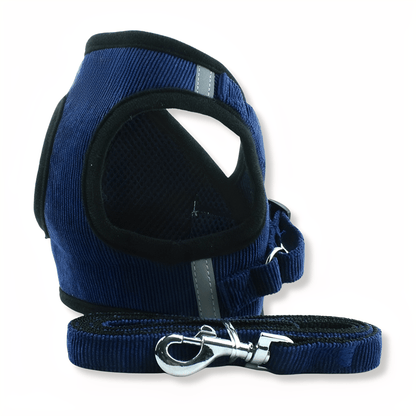 Luxury Velvet Dog Harness – Breathable Reflective Step-in Design for Stylish Comfort, Soft Fabric, Available in Multiple Sizes 7