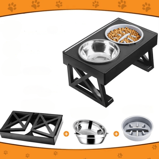 MealMate | Raised Dog Bowl with Mat 0