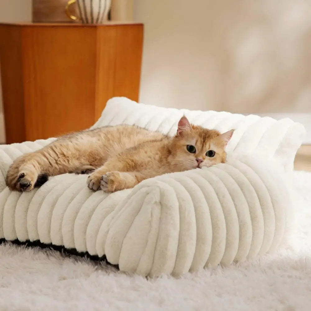 Memory Foam Pet Sofa Bed for Dogs and Cats - Orthopedic Support, Cozy Design, Washable Cover, Non-Slip Bottom 2