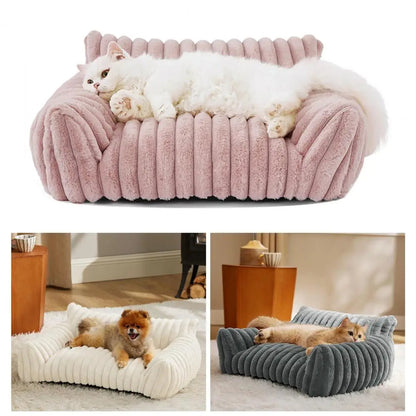 Memory Foam Pet Sofa Bed for Dogs and Cats - Orthopedic Support, Cozy Design, Washable Cover, Non-Slip Bottom 4