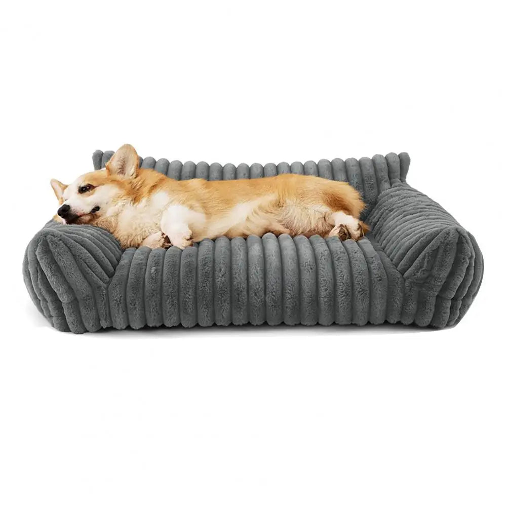 Memory Foam Pet Sofa Bed for Dogs and Cats - Orthopedic Support, Cozy Design, Washable Cover, Non-Slip Bottom 6