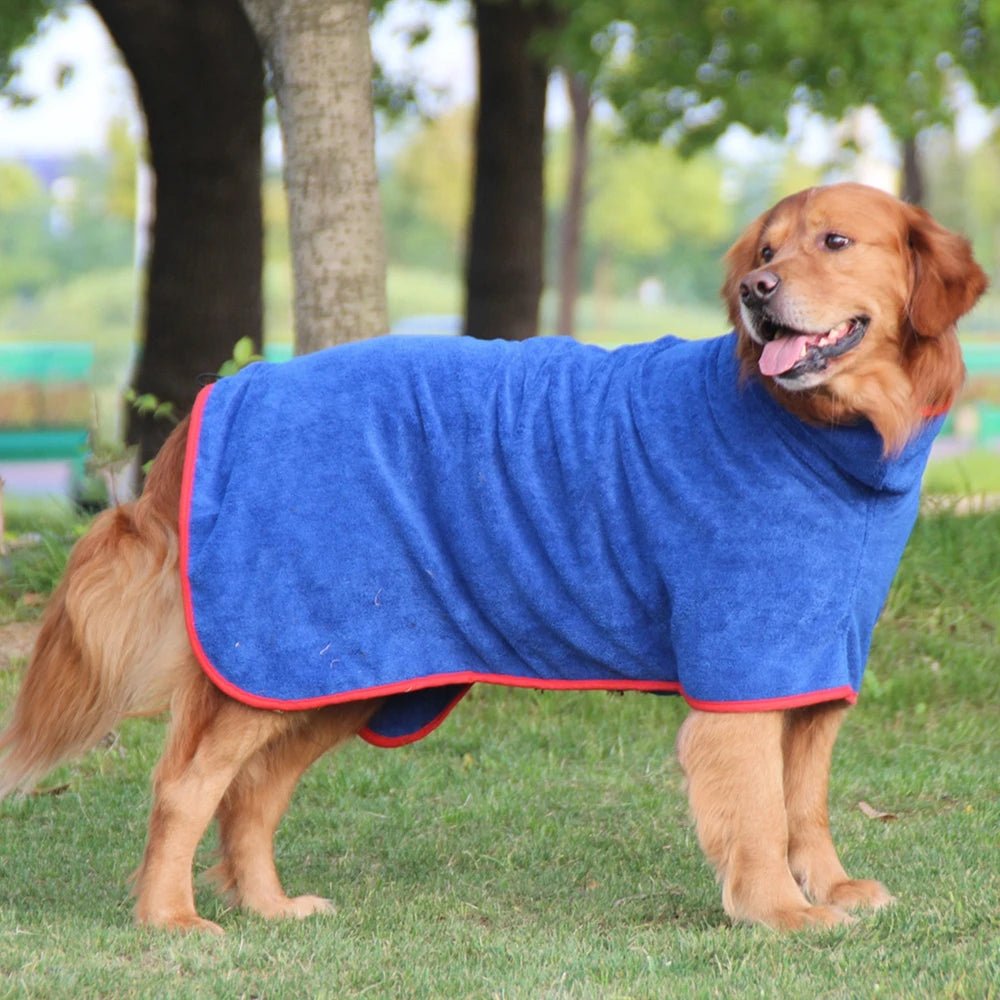 Microfiber Bathrobe for Dogs and Cats – Quick Drying and Adjustable Fit 2