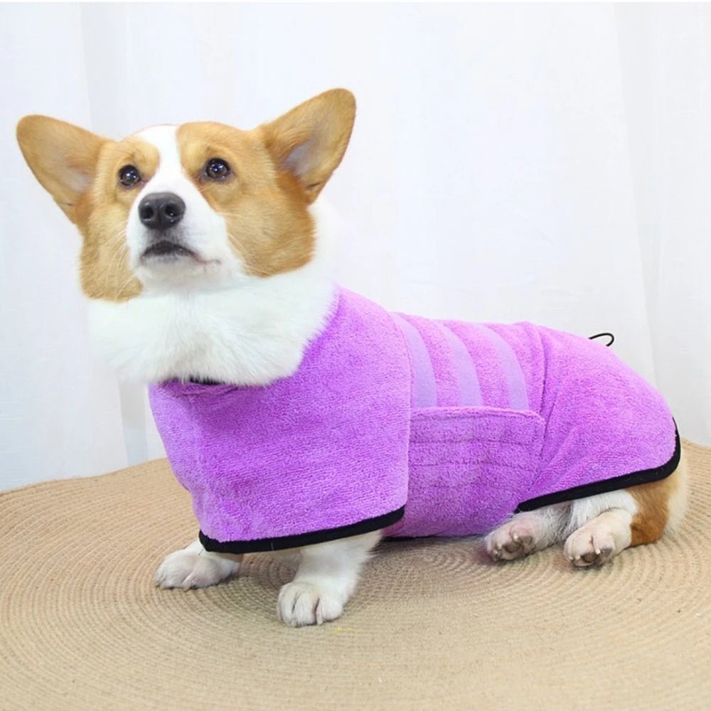 Microfiber Bathrobe for Dogs and Cats – Quick Drying and Adjustable Fit 5