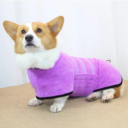Microfiber Bathrobe for Dogs and Cats – Quick Drying and Adjustable Fit 5