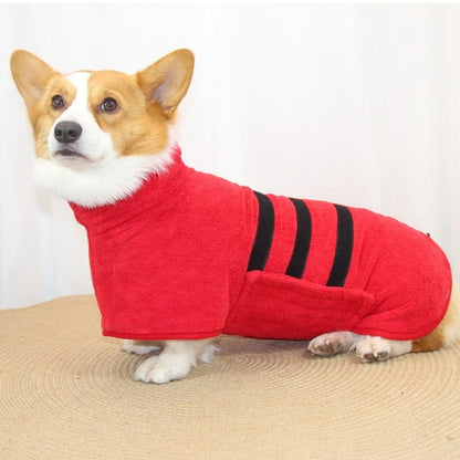 Microfiber Bathrobe for Dogs and Cats – Quick Drying and Adjustable Fit 6