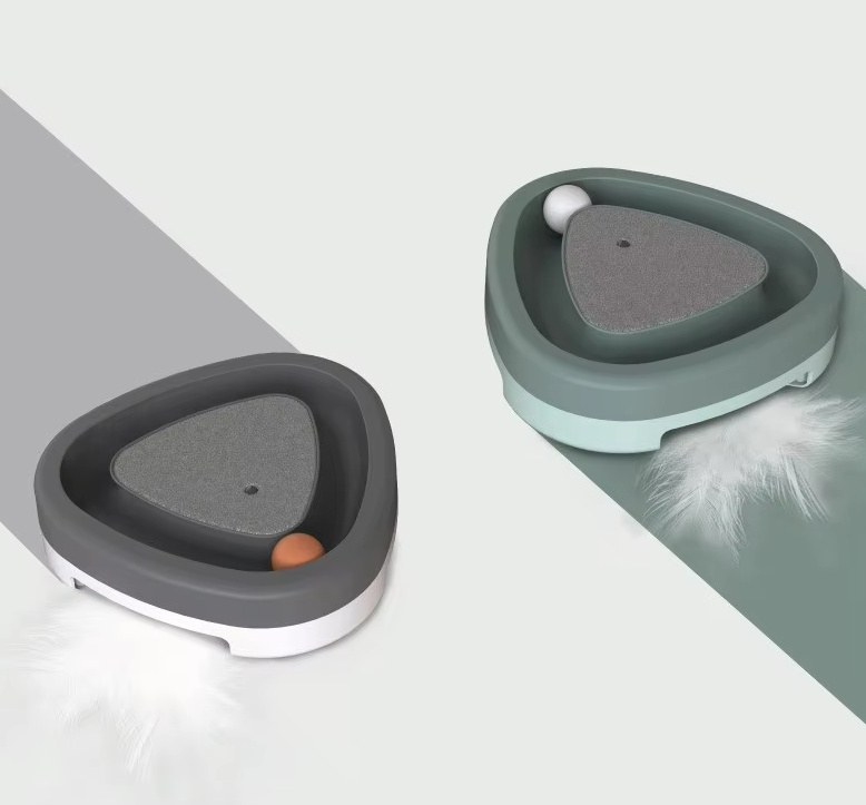 Milo Interactive Cat Toy with Scratching Board and Rolling Ball – Engaging Play and Claw Care 0