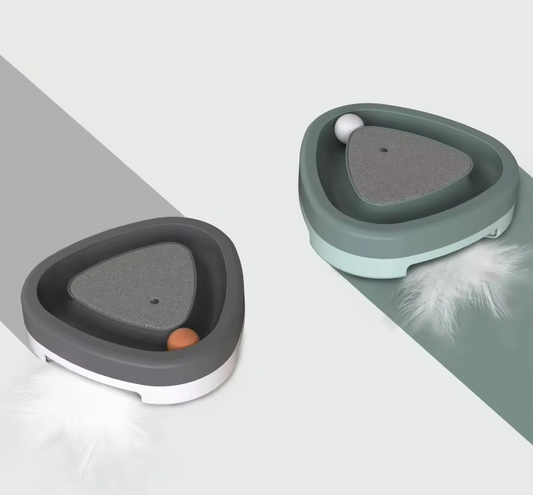 Milo Interactive Cat Toy with Scratching Board and Rolling Ball – Engaging Play and Claw Care 0