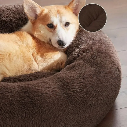 Milo Round Plush Dog Bed – Cozy Retreat for All Pets with Supportive Design 1
