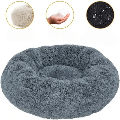 Milo Round Plush Dog Bed – Cozy Retreat for All Pets with Supportive Design 2