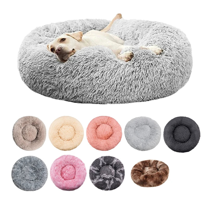 Milo Round Plush Dog Bed – Cozy Retreat for All Pets with Supportive Design 4