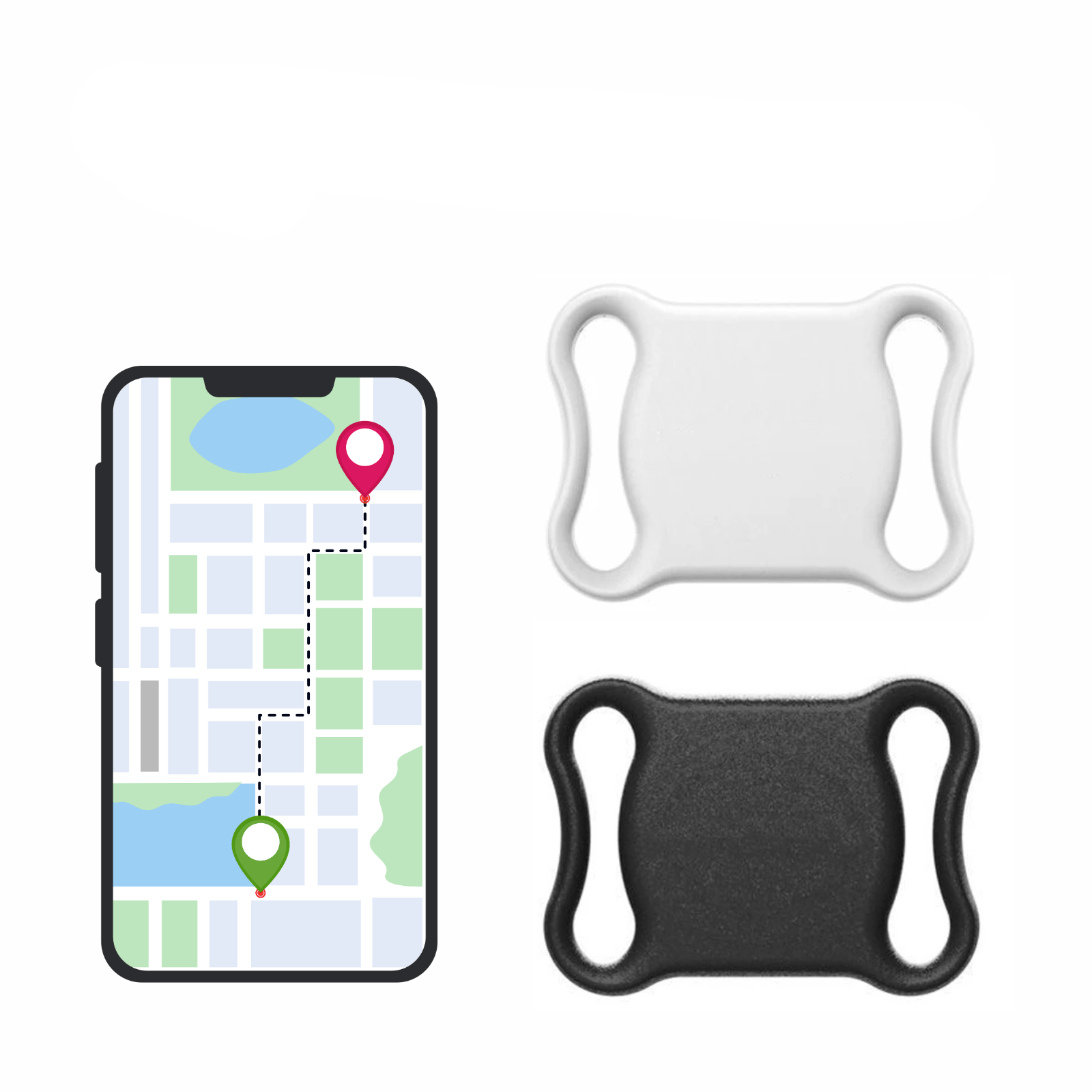 Mini GPS Pet Tracker with Bluetooth Connectivity - Water-Resistant Dog GPS Tracker with Adjustable Collar 1