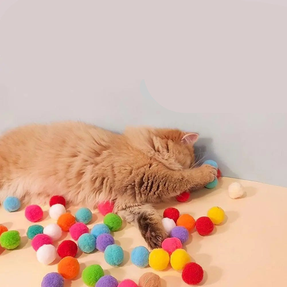 Mini Launch Gun Cat Toy with 20 Plush Balls – Interactive Indoor Play for Cats 3