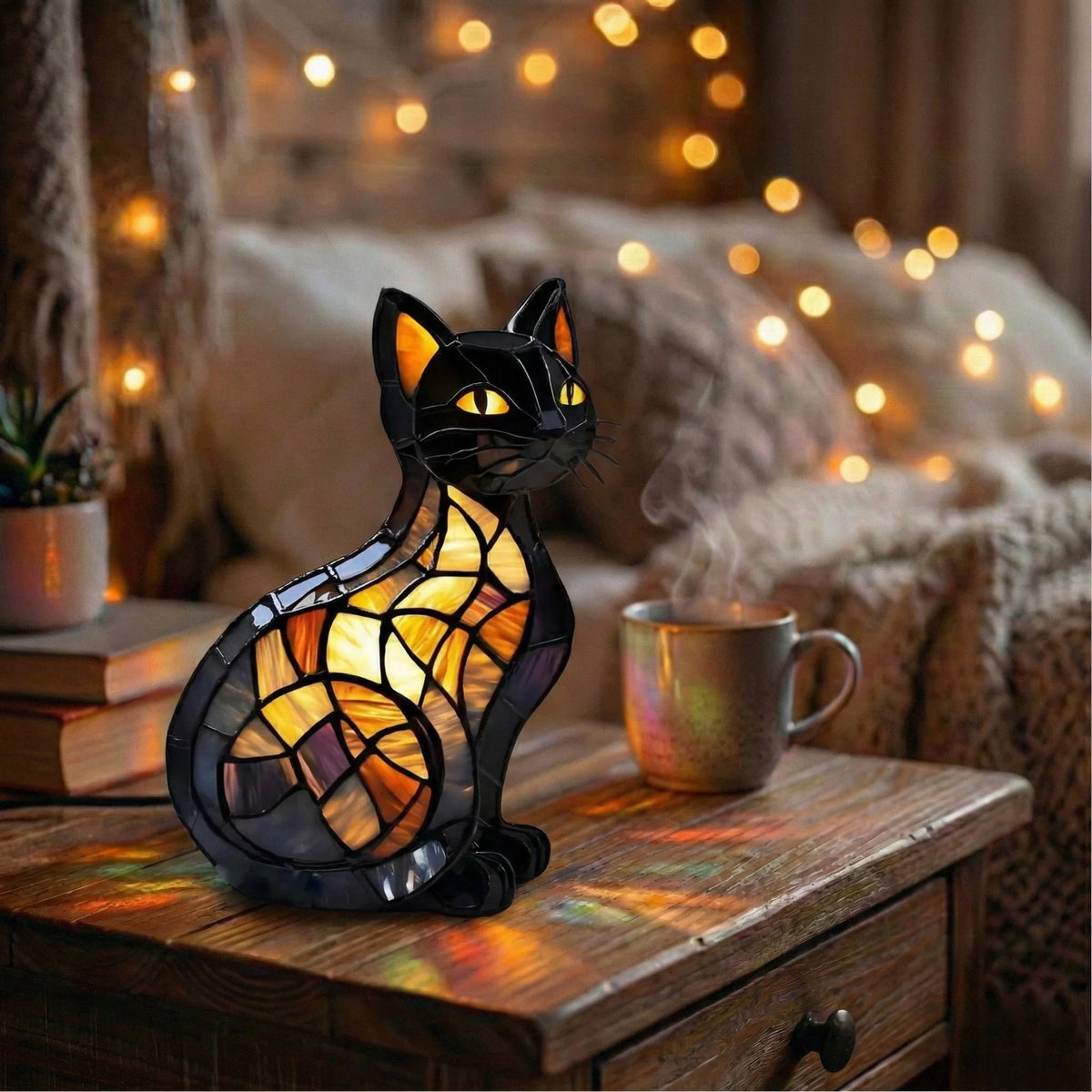 Modern cordless table lamp featuring a sleek design, emitting a soothing glow, ideal for bedside or desk use, powered by a rechargeable battery and equipped with energy 0