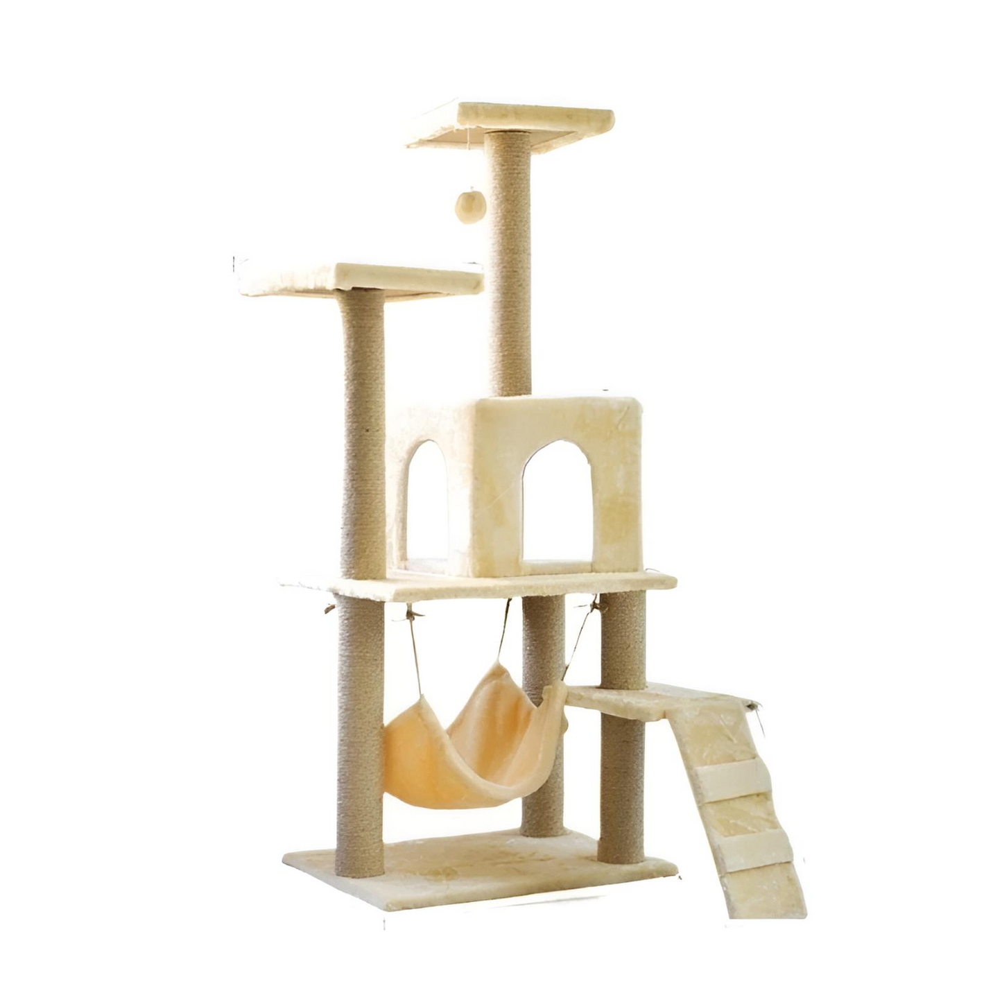 Multi-Layer Modern Cat Tree Tower with Scratching Posts, Cozy Hideouts, and Padded Perches for Indoor Play and Relaxation 9