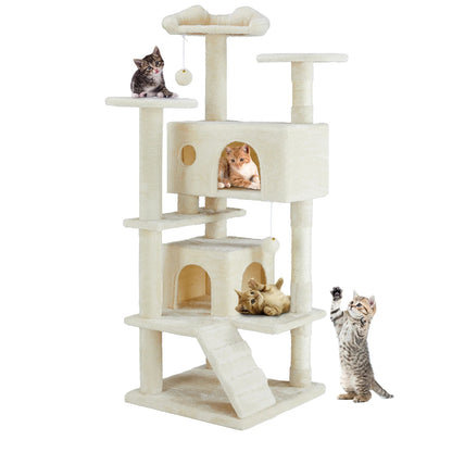 Multi-Level Cat Tower with 4 Tiers, Sisal Scratching Posts, and Cozy Condos – Indoor Cat Tree for Play and Relaxation 7