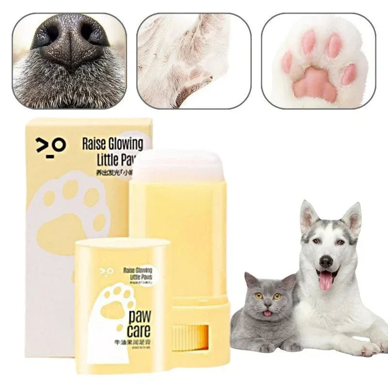 Natural Beeswax Dog Paw Balm and Cat Paw Moisturizer – Protects Against Cracks and Dryness, Soothing Relief for Paws and Nose 1