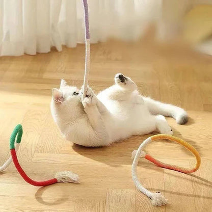 Natural Cotton Chewing Rope Toy for Cats – Dental Care and Teething Aid 2
