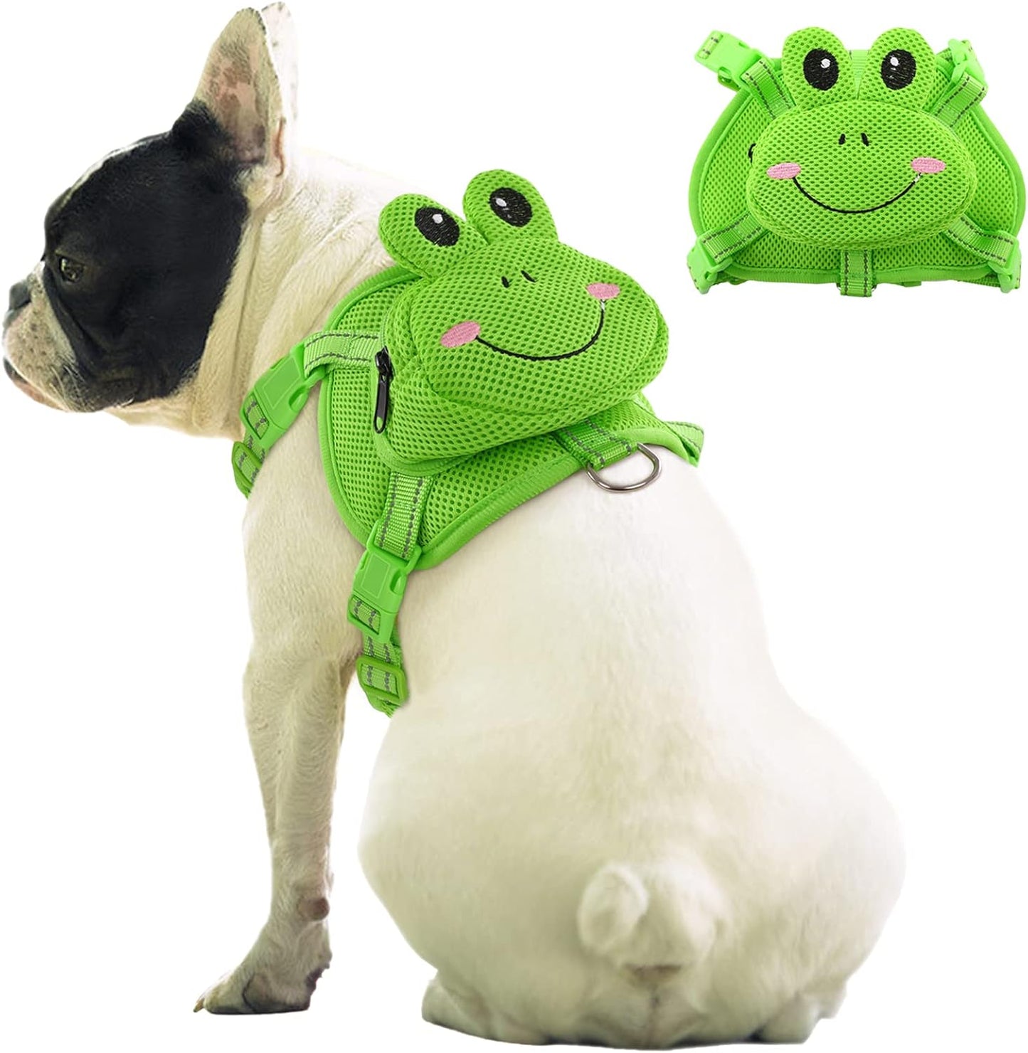 No-Pull Dog Backpack Harness with D-Ring for Hiking – Adjustable and Breathable 0