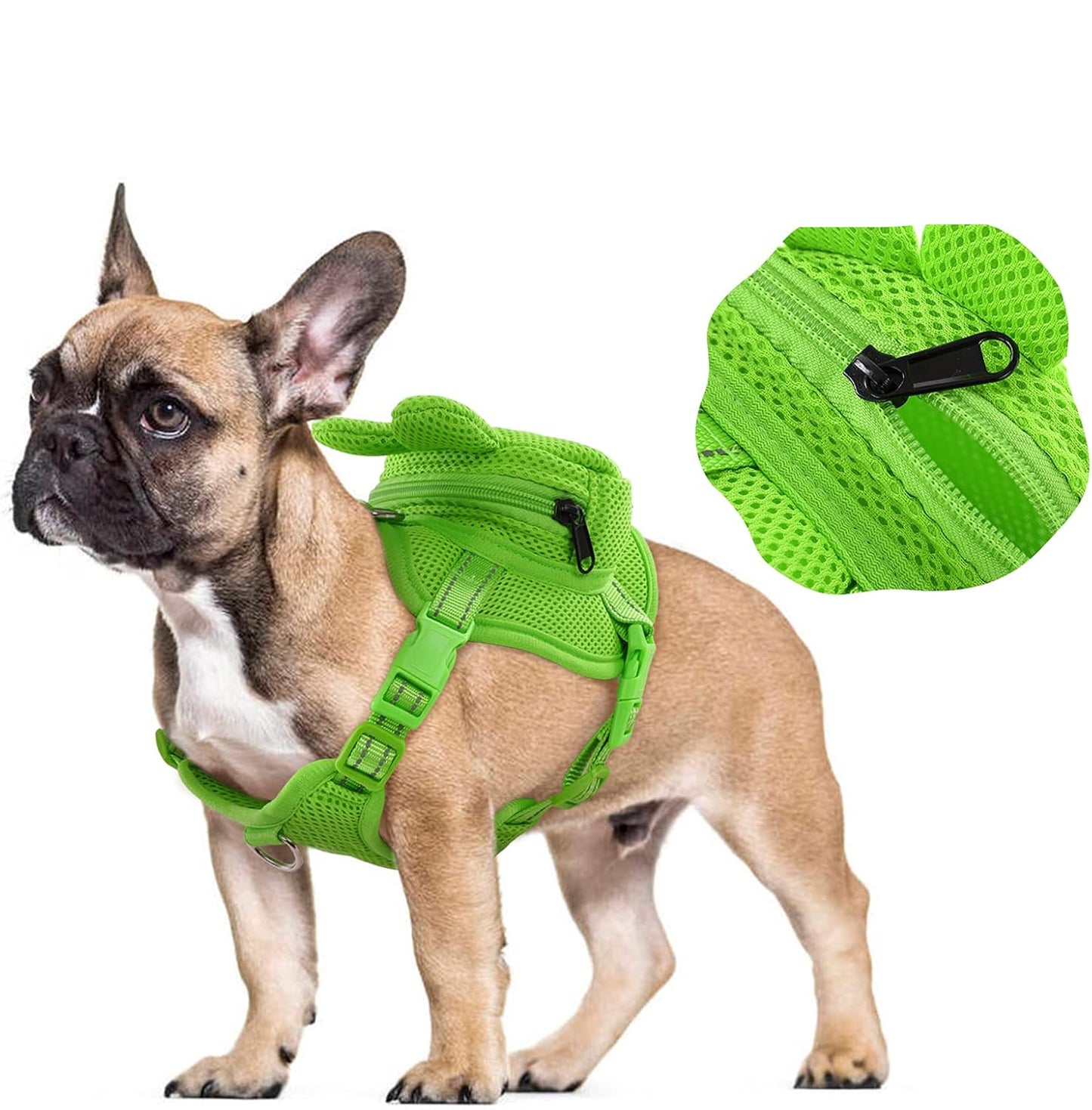 No-Pull Dog Backpack Harness with D-Ring for Hiking – Adjustable and Breathable 1