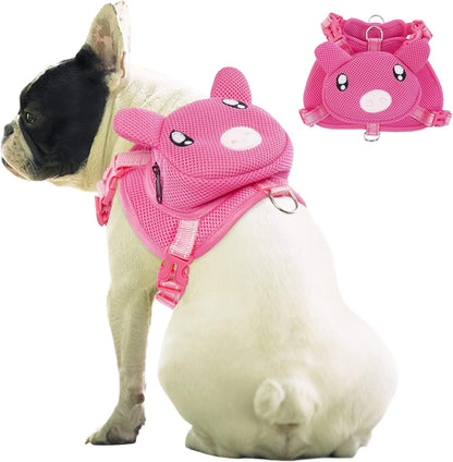 No-Pull Dog Backpack Harness with D-Ring for Hiking – Adjustable and Breathable 6