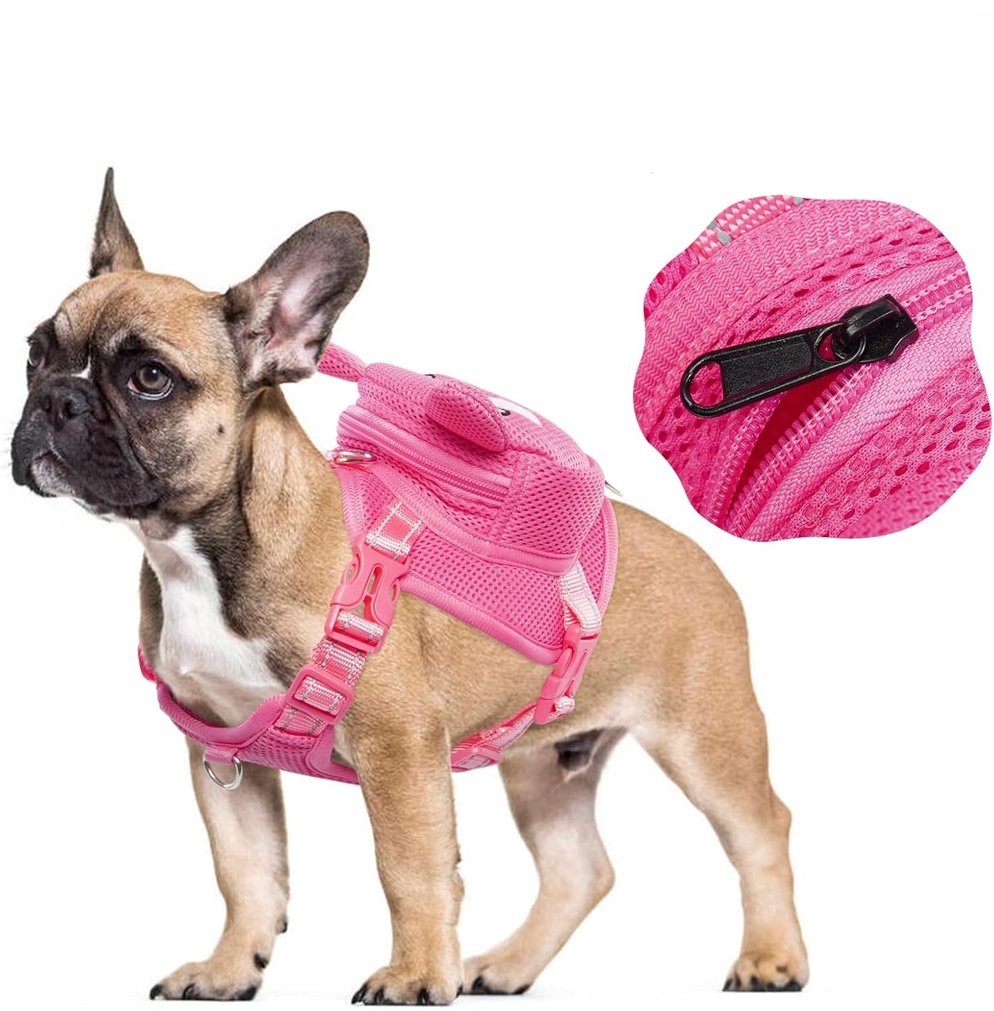 No-Pull Dog Backpack Harness with D-Ring for Hiking – Adjustable and Breathable 7
