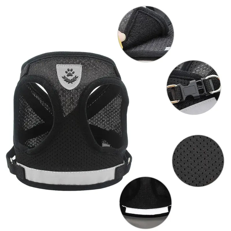 No Pull Dog Harness for Small to Medium Dogs – Breathable Adjustable Reflective Vest for Safe Outdoor Activities 3