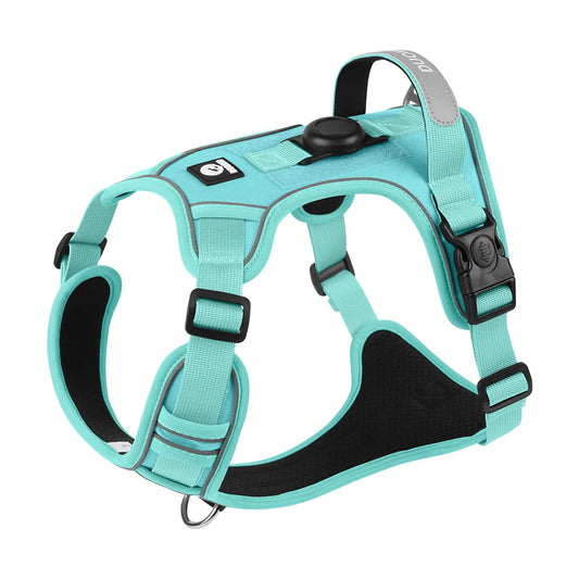 No Pull Reflective Dog Harness with Adjustable Fit – Comfortable and Safe for All Breeds 0