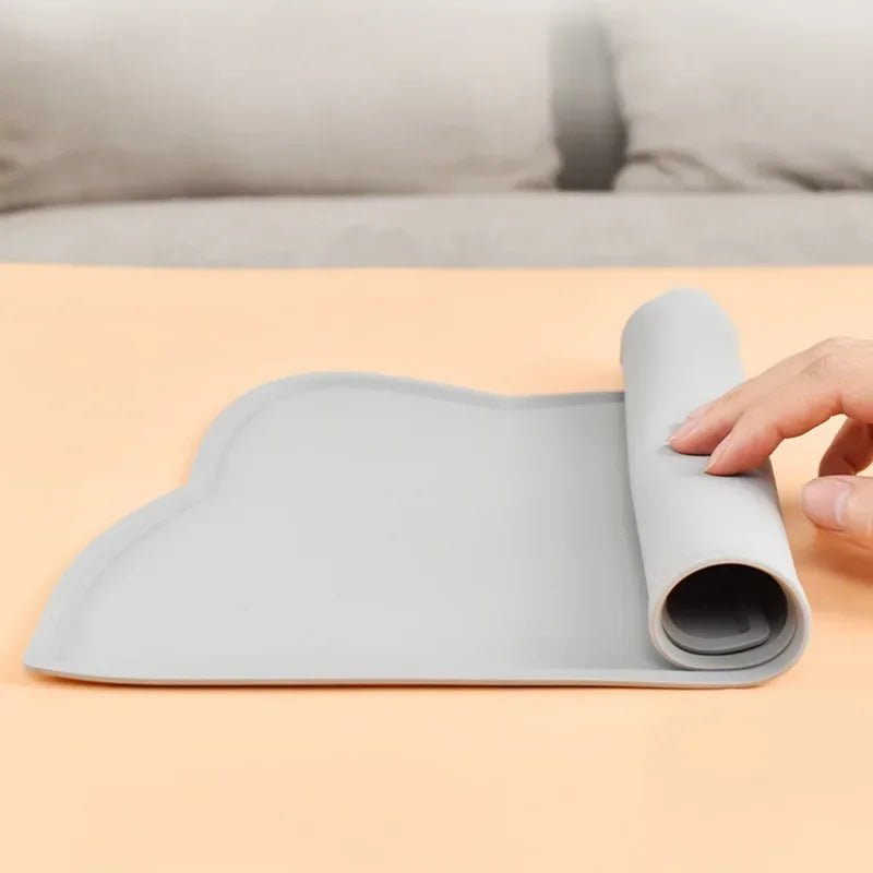 Non-Slip Silicone Feeding Mat for Pets – Waterproof, Easy to Clean, 46 x 25 cm, Floor Protection, Multiple Colors 4