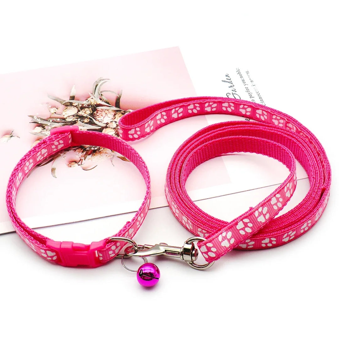 Nylon Dog Leash Set with Soft Grip – 120cm Length for Small and Medium Dogs in Multiple Colors 15