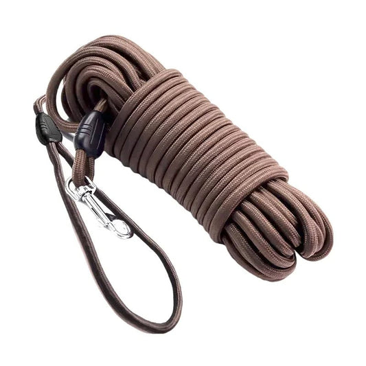 Nylon Dog Leash with Ergonomic Handle – Long Training Line 5M, 10M, 15M for Safe Exploration in Multiple Colors 0