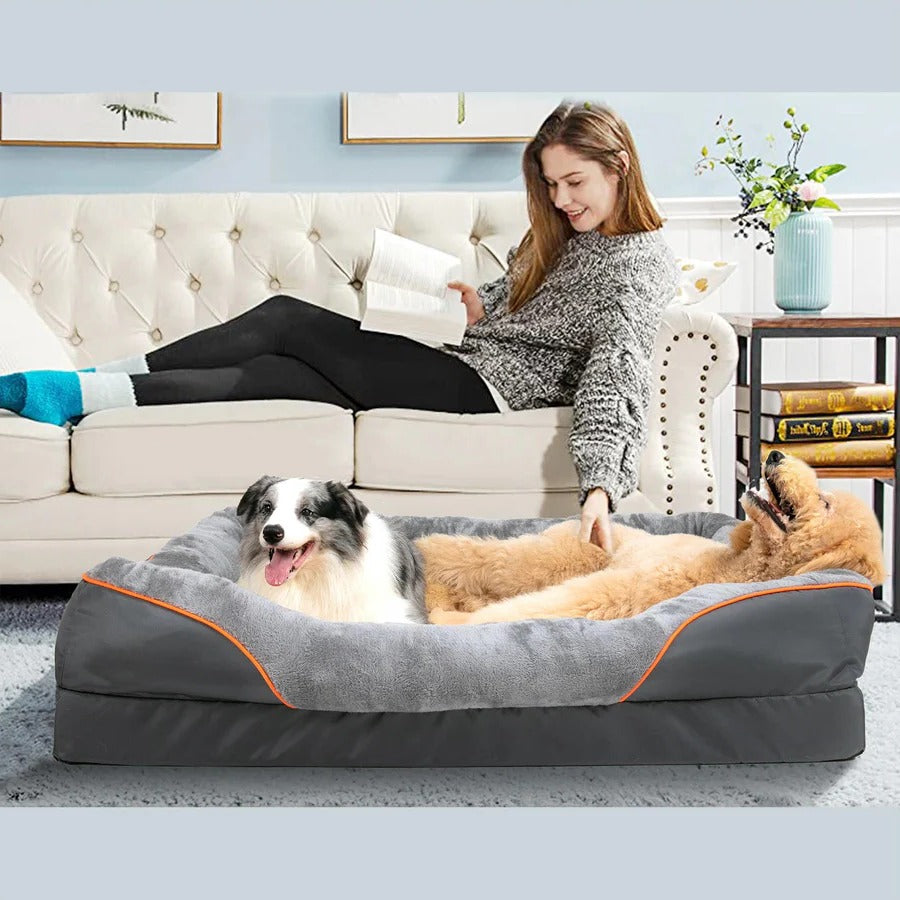 Orthopedic Dog Bed with Raised Sides and Washable Cover - Large Supportive Foam for Ultimate Comfort 7