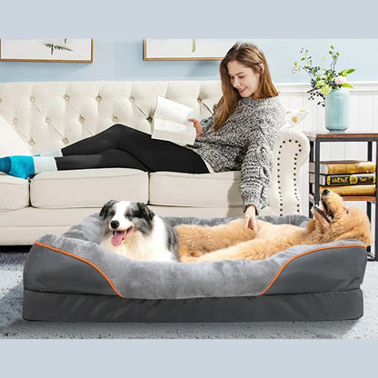 Orthopedic Dog Bed with Raised Sides and Washable Cover - Large Supportive Foam for Ultimate Comfort 7