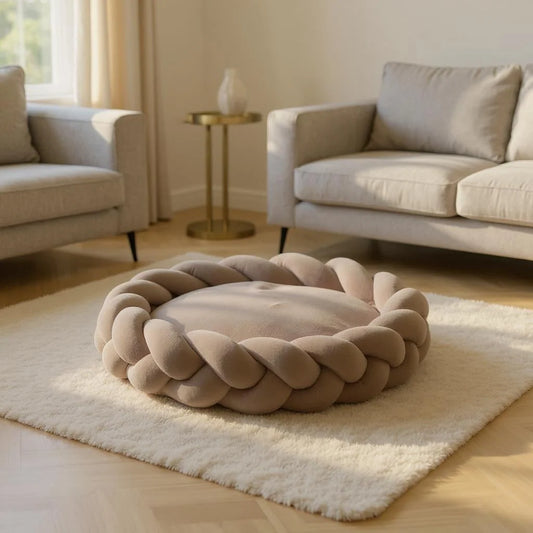 Orthopedic dog bed with a removable washable cover, featuring a supportive foam base, designed for large dogs; available in various sizes and colors. 0