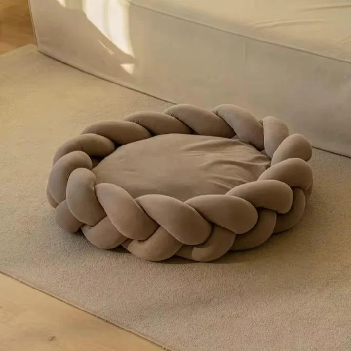 Orthopedic dog bed with a removable washable cover, featuring a supportive foam base, designed for large dogs; available in various sizes and colors. 5