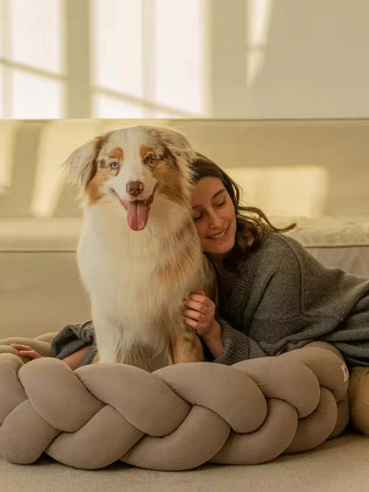 Orthopedic dog bed with a removable washable cover, featuring a supportive foam base, designed for large dogs; available in various sizes and colors. 7