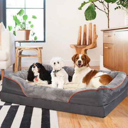 Orthopedic Dog Bed with Waterproof Protection and Non-Slip Base – Comfortable Nesting Design for Ultimate Support 2