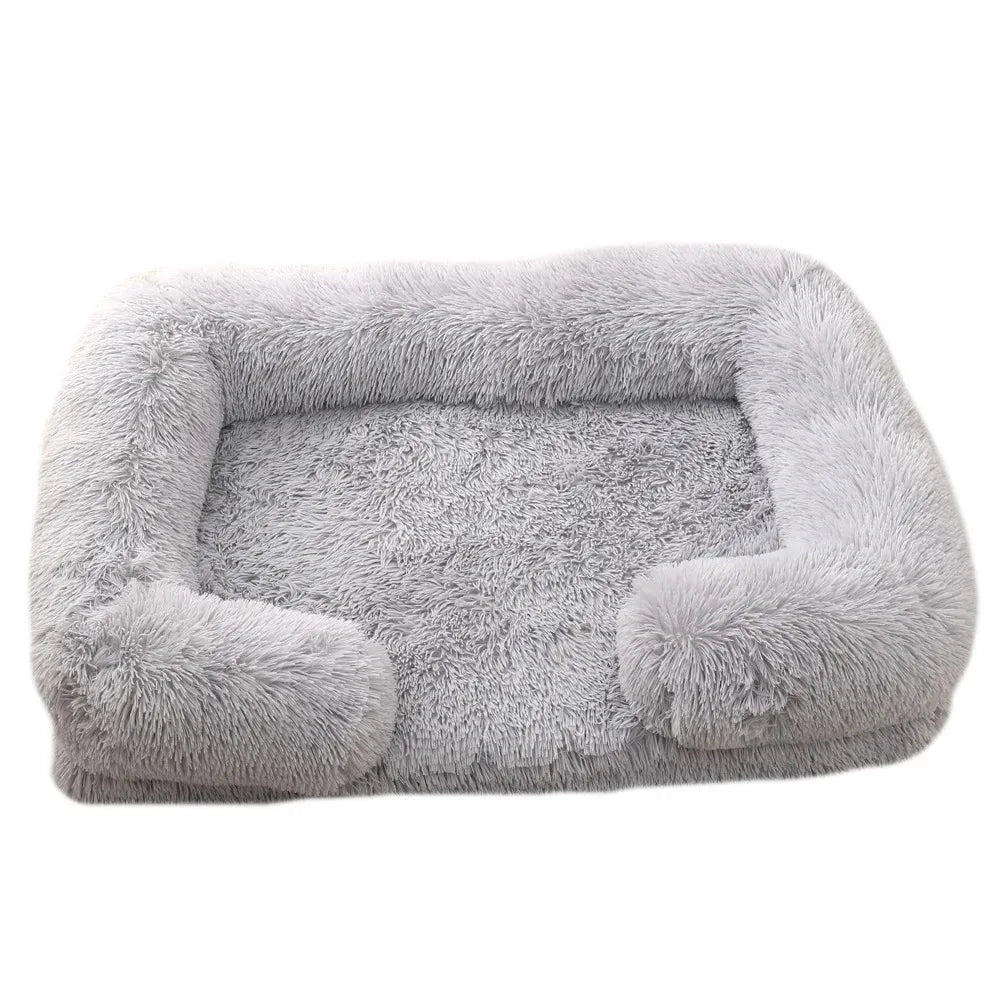 Orthopedic Dog and Cat Bed with Washable Cover – Plush Supportive Foam and Raised Edges for Joint Relief 0