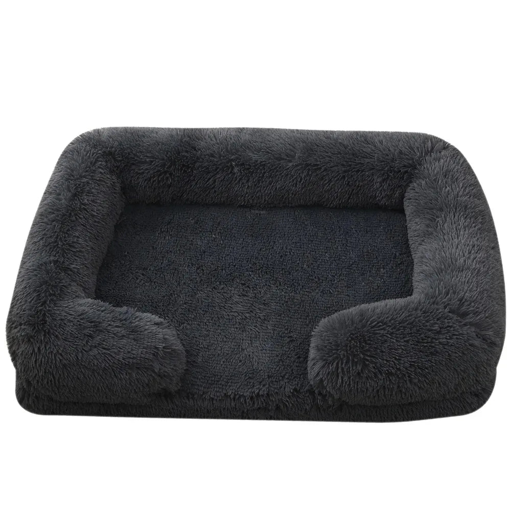 Orthopedic Dog and Cat Bed with Washable Cover – Plush Supportive Foam and Raised Edges for Joint Relief 13