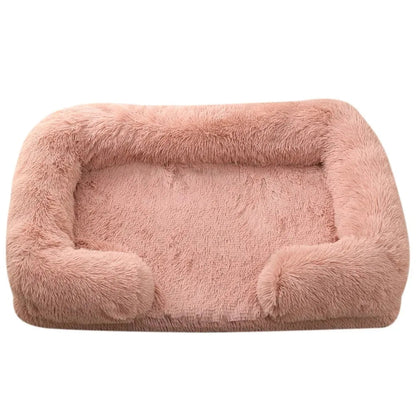 Orthopedic Dog and Cat Bed with Washable Cover – Plush Supportive Foam and Raised Edges for Joint Relief 14