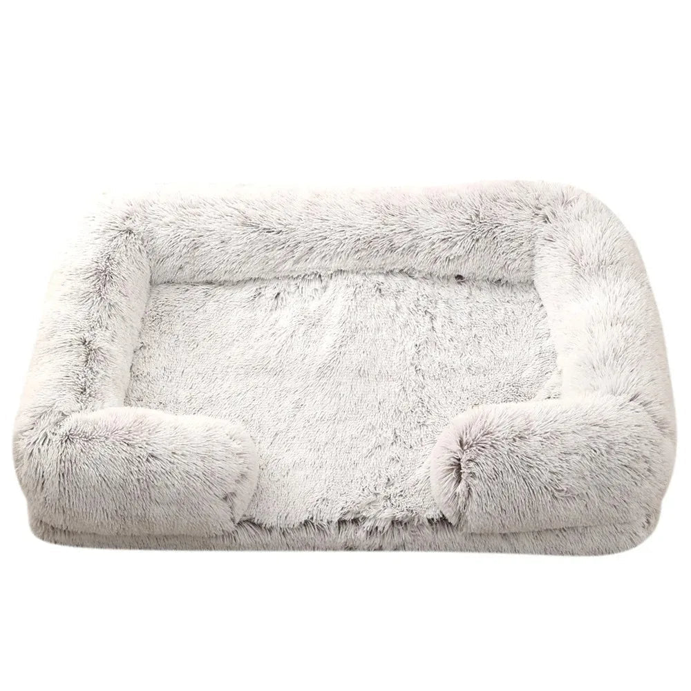 Orthopedic Dog and Cat Bed with Washable Cover – Plush Supportive Foam and Raised Edges for Joint Relief 9