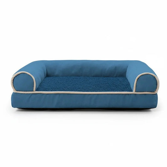 Orthopedic Memory Foam Dog Bed and Cat Bed for Ultimate Comfort - Pressure Relief with Soft Fleece Upholstery - Multiple Sizes Available 0