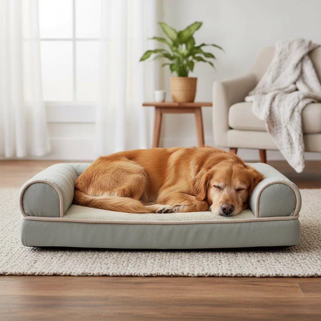 Orthopedic Memory Foam Dog Bed and Cat Bed for Ultimate Comfort - Pressure Relief with Soft Fleece Upholstery - Multiple Sizes Available 3