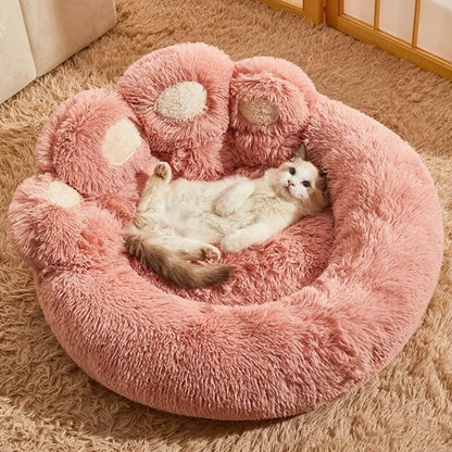 Orthopedic Round Dog Bed with Raised Bolster – Ultra-Plush Calming Pet Bed 11